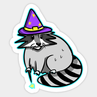 RACCOON WIZARD Sticker